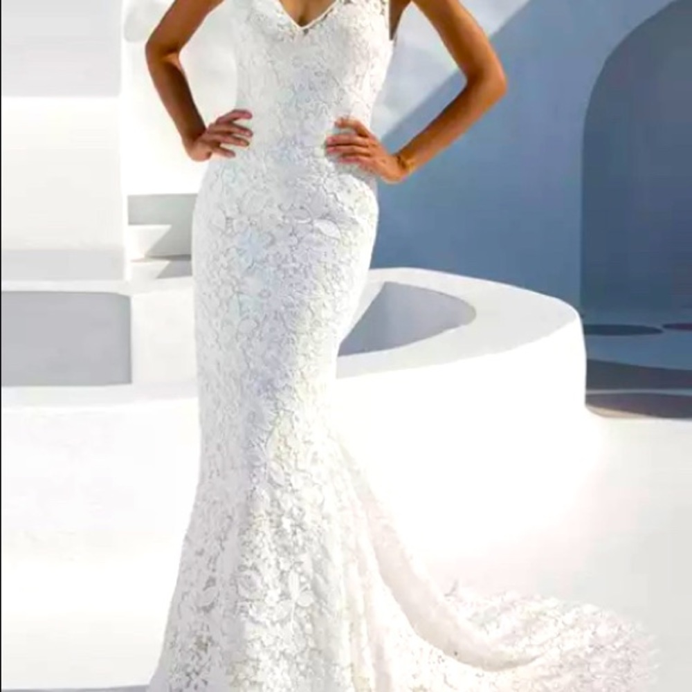 NWOT Vintage Lace, Elegant Party Dress, Backless White Maxi Dress
